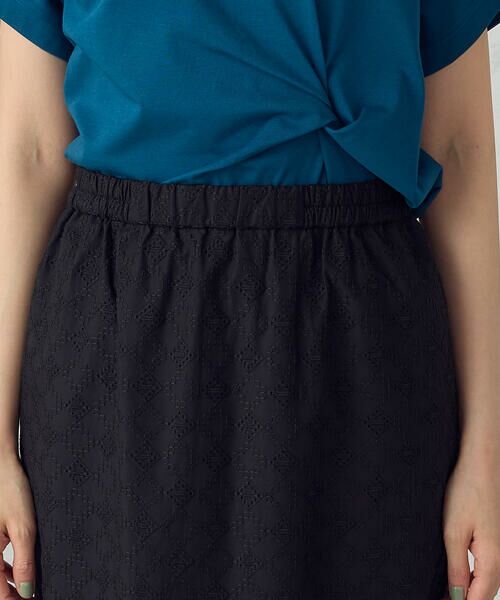 COMME CA ISM / コムサイズム ロング・マキシ丈スカート | エンブロイダリーレース　ナロースカート | 詳細12