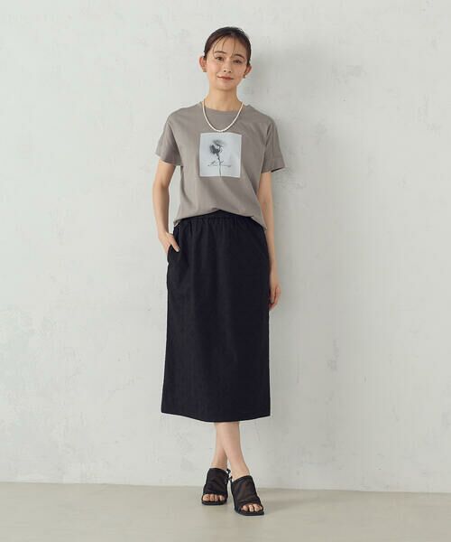 COMME CA ISM / コムサイズム ロング・マキシ丈スカート | エンブロイダリーレース　ナロースカート | 詳細3