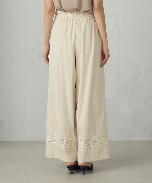 COMME CA ISM / コムサイズム その他パンツ | レーヨンナイロンヴィンテージ レース使いイージーパンツ | 詳細8