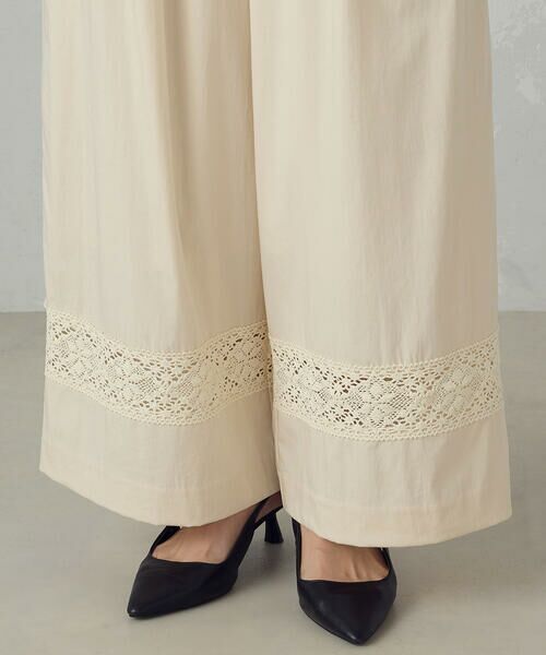 COMME CA ISM / コムサイズム その他パンツ | レーヨンナイロンヴィンテージ レース使いイージーパンツ | 詳細11