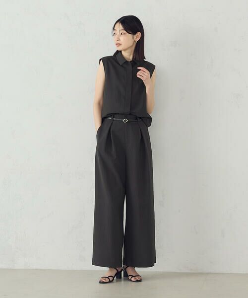 COMME CA ISM / コムサイズム その他パンツ | 【セットアップ対応】クロスタックワイドパンツ | 詳細2
