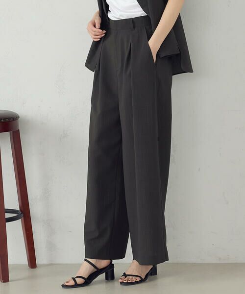 COMME CA ISM / コムサイズム その他パンツ | 【セットアップ対応】クロスタックワイドパンツ | 詳細3
