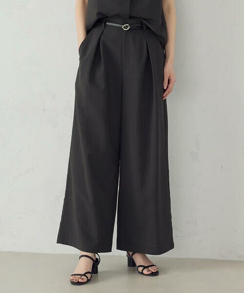 COMME CA ISM / コムサイズム その他パンツ | 【セットアップ対応】クロスタックワイドパンツ | 詳細4