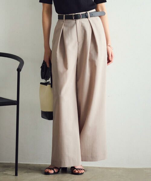 COMME CA ISM / コムサイズム その他パンツ | 【セットアップ対応】クロスタックワイドパンツ | 詳細7