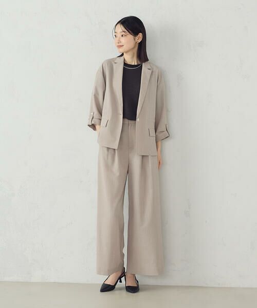 COMME CA ISM / コムサイズム その他パンツ | 【セットアップ対応】クロスタックワイドパンツ | 詳細13