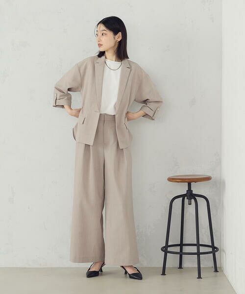 COMME CA ISM / コムサイズム その他パンツ | 【セットアップ対応】クロスタックワイドパンツ | 詳細14