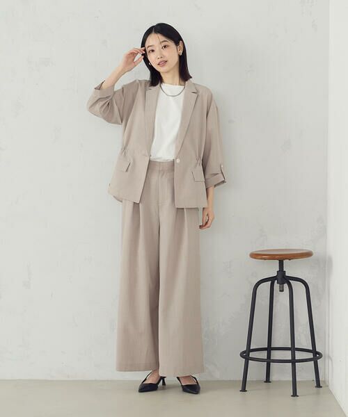 COMME CA ISM / コムサイズム その他パンツ | 【セットアップ対応】クロスタックワイドパンツ | 詳細15