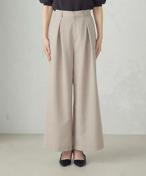 COMME CA ISM / コムサイズム その他パンツ | 【セットアップ対応】クロスタックワイドパンツ | 詳細20