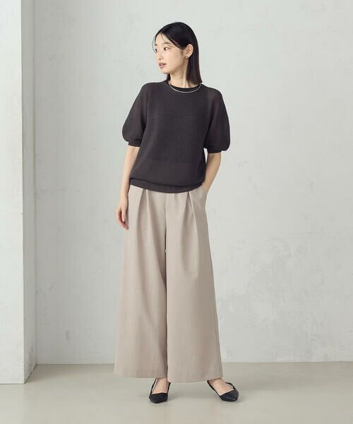 COMME CA ISM / コムサイズム その他パンツ | 【セットアップ対応】クロスタックワイドパンツ | 詳細10