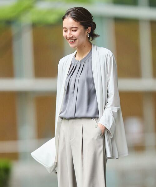 COMME CA ISM / コムサイズム カーディガン・ボレロ | 【接触冷感・UVカット】夏定番の着流しカーディガン | 詳細1