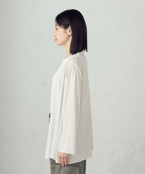 COMME CA ISM / コムサイズム カーディガン・ボレロ | 【接触冷感・UVカット】夏定番の着流しカーディガン | 詳細9