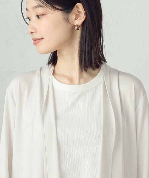 COMME CA ISM / コムサイズム カーディガン・ボレロ | 【接触冷感・UVカット】夏定番の着流しカーディガン | 詳細11
