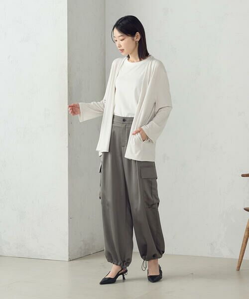 COMME CA ISM / コムサイズム カーディガン・ボレロ | 【接触冷感・UVカット】夏定番の着流しカーディガン | 詳細3