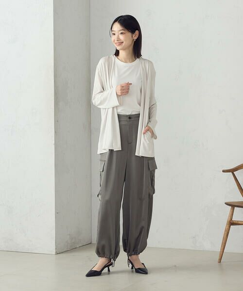 COMME CA ISM / コムサイズム カーディガン・ボレロ | 【接触冷感・UVカット】夏定番の着流しカーディガン | 詳細4