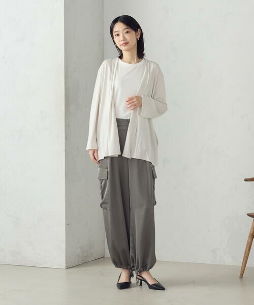 COMME CA ISM / コムサイズム カーディガン・ボレロ | 【接触冷感・UVカット】夏定番の着流しカーディガン | 詳細5