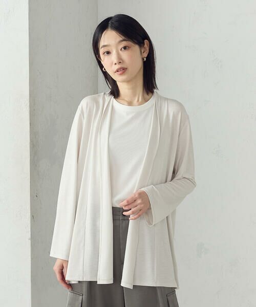 COMME CA ISM / コムサイズム カーディガン・ボレロ | 【接触冷感・UVカット】夏定番の着流しカーディガン | 詳細7