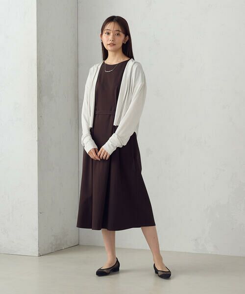 COMME CA ISM / コムサイズム カーディガン・ボレロ | 【接触冷感・UVカット】着流しフーディカーディガン | 詳細1