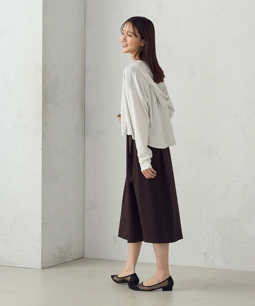COMME CA ISM / コムサイズム カーディガン・ボレロ | 【接触冷感・UVカット】着流しフーディカーディガン | 詳細3
