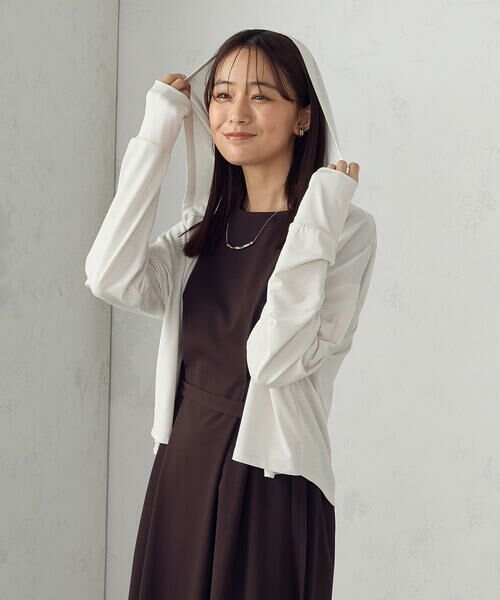 COMME CA ISM / コムサイズム カーディガン・ボレロ | 【接触冷感・UVカット】着流しフーディカーディガン | 詳細6