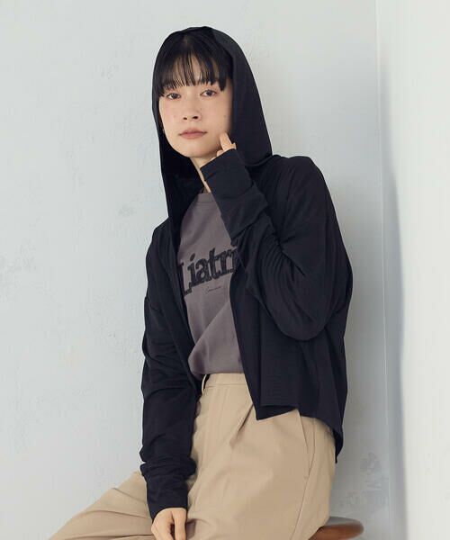 COMME CA ISM / コムサイズム カーディガン・ボレロ | 【接触冷感・UVカット】着流しフーディカーディガン | 詳細18