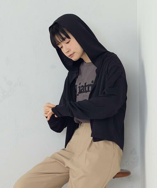 COMME CA ISM / コムサイズム カーディガン・ボレロ | 【接触冷感・UVカット】着流しフーディカーディガン | 詳細19