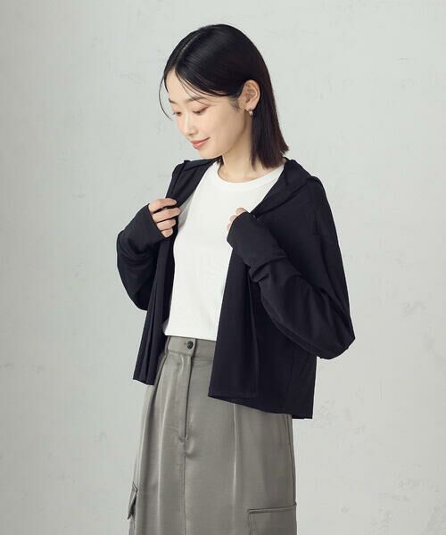 COMME CA ISM / コムサイズム カーディガン・ボレロ | 【接触冷感・UVカット】着流しフーディカーディガン | 詳細20