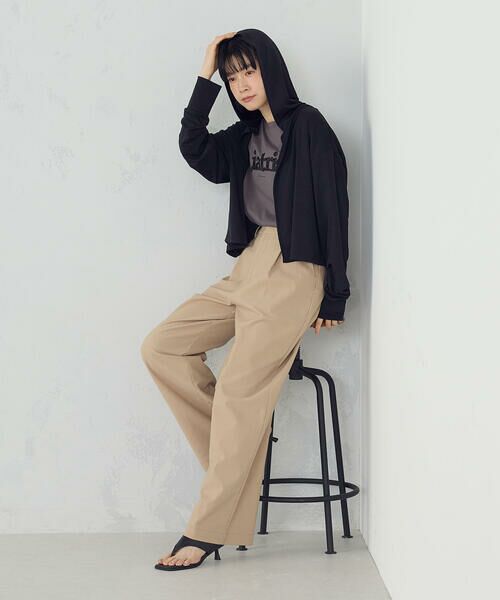 COMME CA ISM / コムサイズム カーディガン・ボレロ | 【接触冷感・UVカット】着流しフーディカーディガン | 詳細9