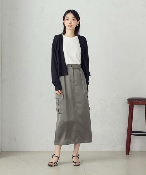 COMME CA ISM / コムサイズム カーディガン・ボレロ | 【接触冷感・UVカット】着流しフーディカーディガン | 詳細10