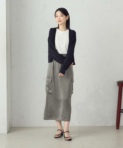 COMME CA ISM / コムサイズム カーディガン・ボレロ | 【接触冷感・UVカット】着流しフーディカーディガン | 詳細11