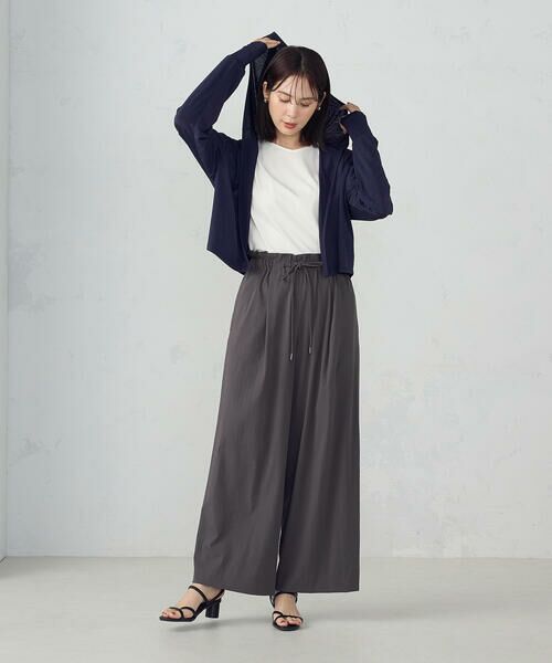 COMME CA ISM / コムサイズム カーディガン・ボレロ | 【接触冷感・UVカット】着流しフーディカーディガン | 詳細22