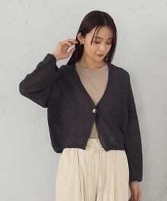 COMME CA ISM / コムサイズム カーディガン・ボレロ | MADE IN JAPAN 和紙カーディガン