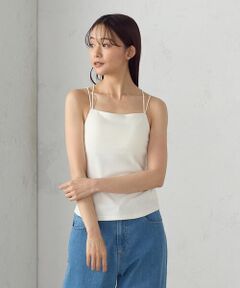 COMME CA ISM / コムサイズム キャミソール・チューブトップ | カップ付きダブルストラップ　キャミソール
