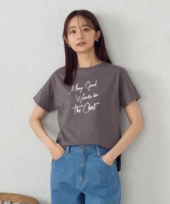 COMME CA ISM / コムサイズム カットソー | ロゴプリントＴシャツ
