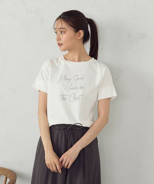 COMME CA ISM / コムサイズム カットソー | ロゴプリントTシャツ | 詳細2