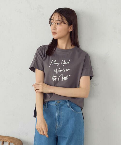 COMME CA ISM / コムサイズム カットソー | ロゴプリントTシャツ | 詳細20