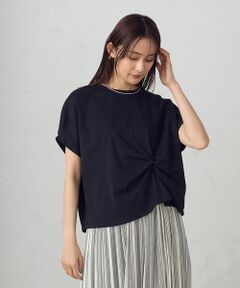 COMME CA ISM / コムサイズム カットソー | 【接触冷感】ツイストタックＴシャツ　