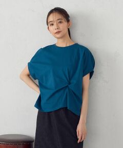 COMME CA ISM / コムサイズム カットソー | 【接触冷感】ツイストタックＴシャツ　