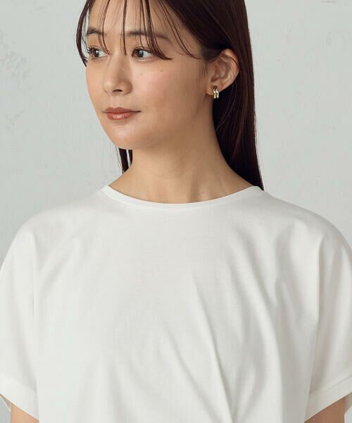 COMME CA ISM / コムサイズム カットソー | 【接触冷感】ツイストタックＴシャツ　 | 詳細7