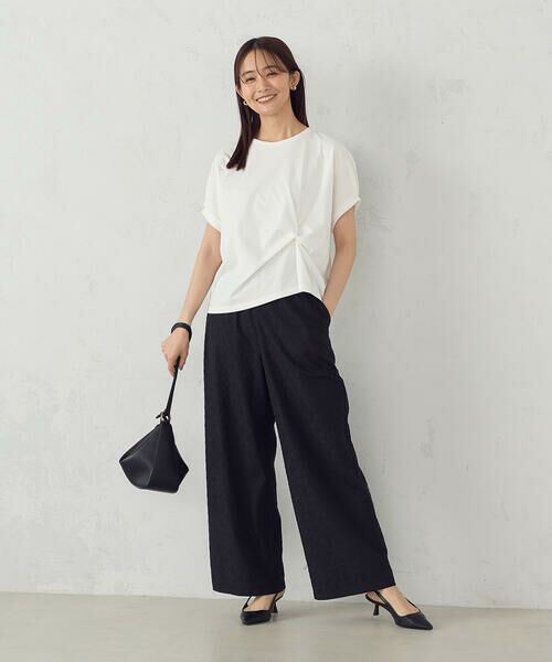 COMME CA ISM / コムサイズム カットソー | 【接触冷感】ツイストタックＴシャツ　 | 詳細2