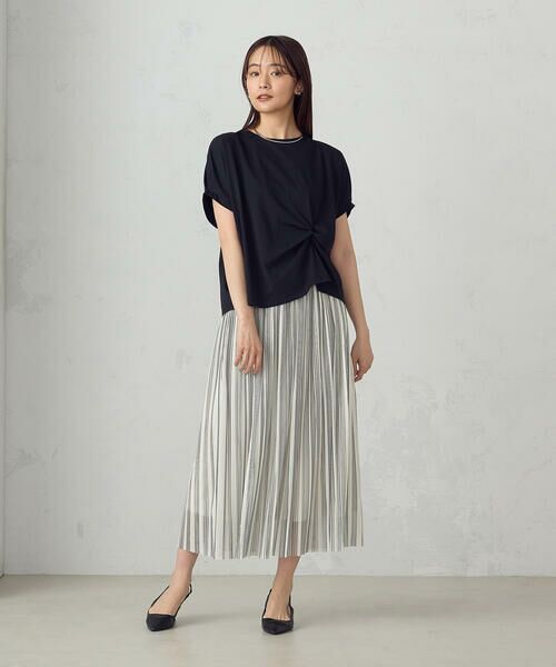 COMME CA ISM / コムサイズム カットソー | 【接触冷感】ツイストタックＴシャツ　 | 詳細11