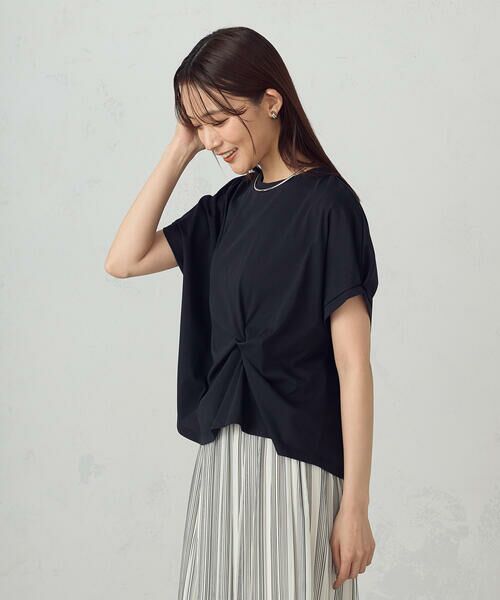 COMME CA ISM / コムサイズム カットソー | 【接触冷感】ツイストタックＴシャツ　 | 詳細12