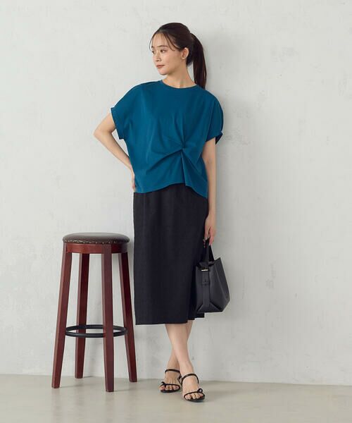 COMME CA ISM / コムサイズム カットソー | 【接触冷感】ツイストタックＴシャツ　 | 詳細14