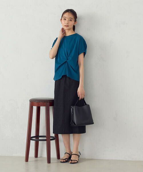 COMME CA ISM / コムサイズム カットソー | 【接触冷感】ツイストタックＴシャツ　 | 詳細15