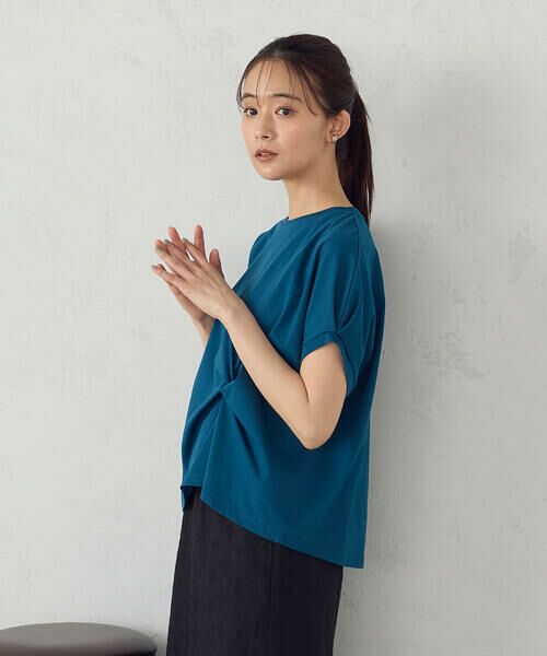 COMME CA ISM / コムサイズム カットソー | 【接触冷感】ツイストタックＴシャツ　 | 詳細17