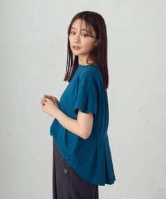 COMME CA ISM / コムサイズム カットソー | 【接触冷感】バックタックＴシャツ