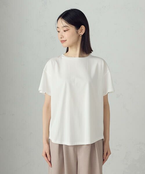 COMME CA ISM / コムサイズム カットソー | 【接触冷感】バックタックＴシャツ | 詳細7