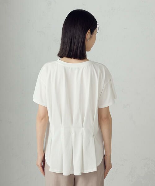 COMME CA ISM / コムサイズム カットソー | 【接触冷感】バックタックＴシャツ | 詳細9