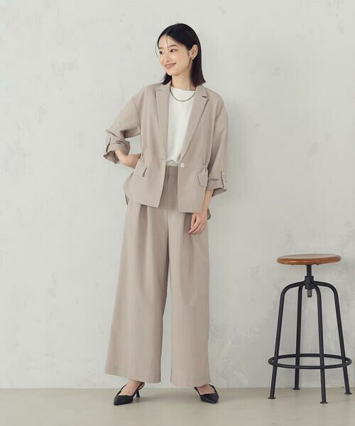 COMME CA ISM / コムサイズム カットソー | 【接触冷感】バックタックＴシャツ | 詳細3