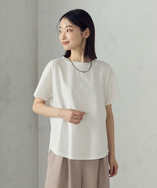 COMME CA ISM / コムサイズム カットソー | 【接触冷感】バックタックＴシャツ | 詳細5