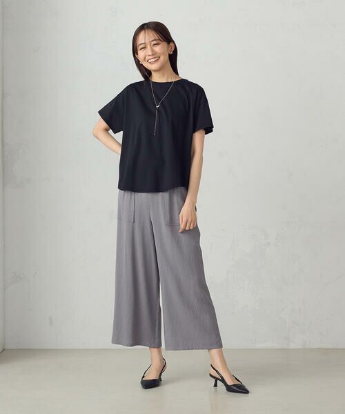 COMME CA ISM / コムサイズム カットソー | 【接触冷感】バックタックＴシャツ | 詳細14